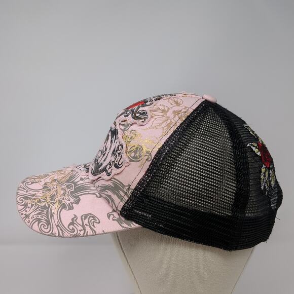Blazin Roxx Snapback Trucker Hat Multi One Size Mesh Back Roses Rhinestone - Picture 3 of 10